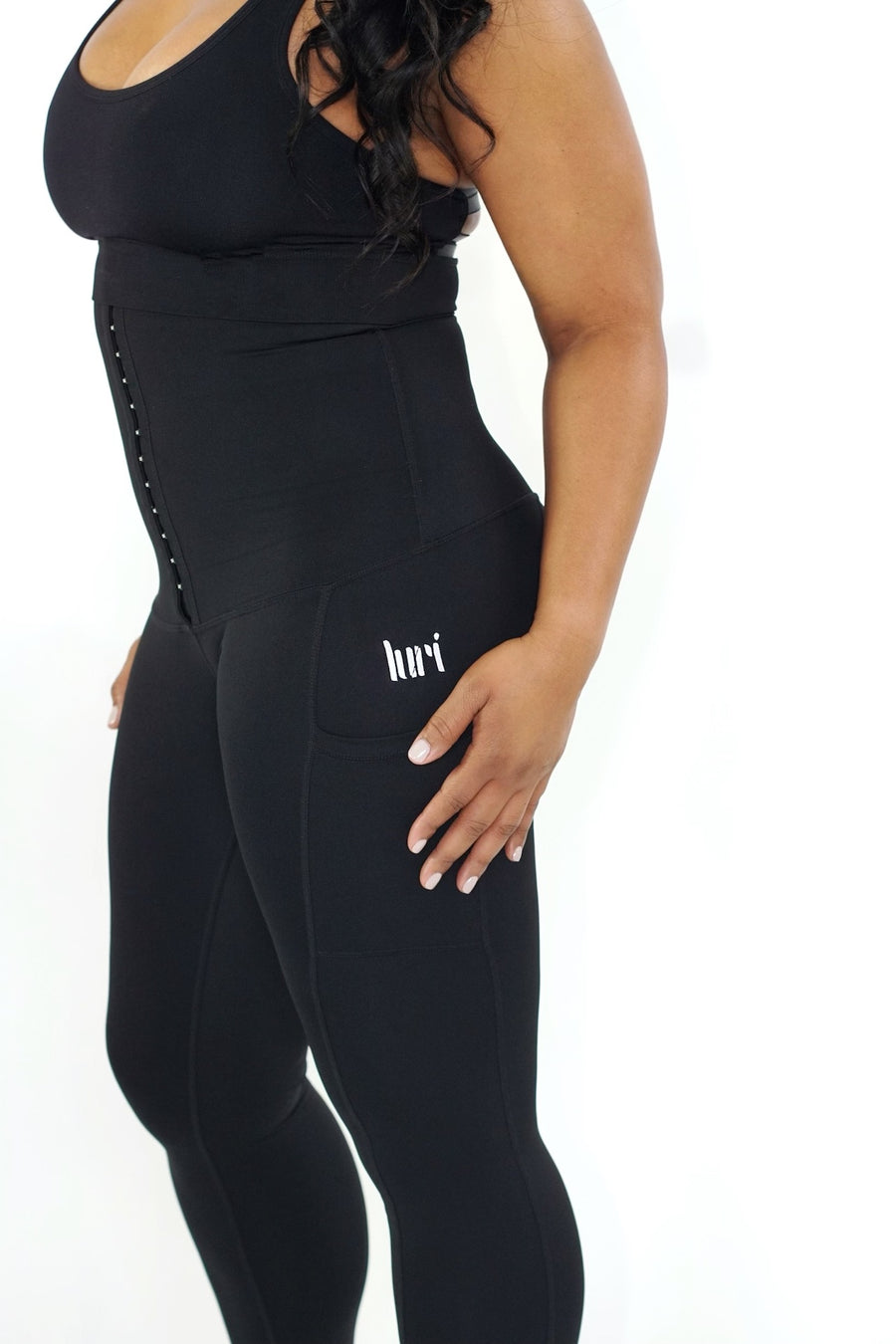 "Luxe" High Waisted Compression Leggings - Luri post surgical garments